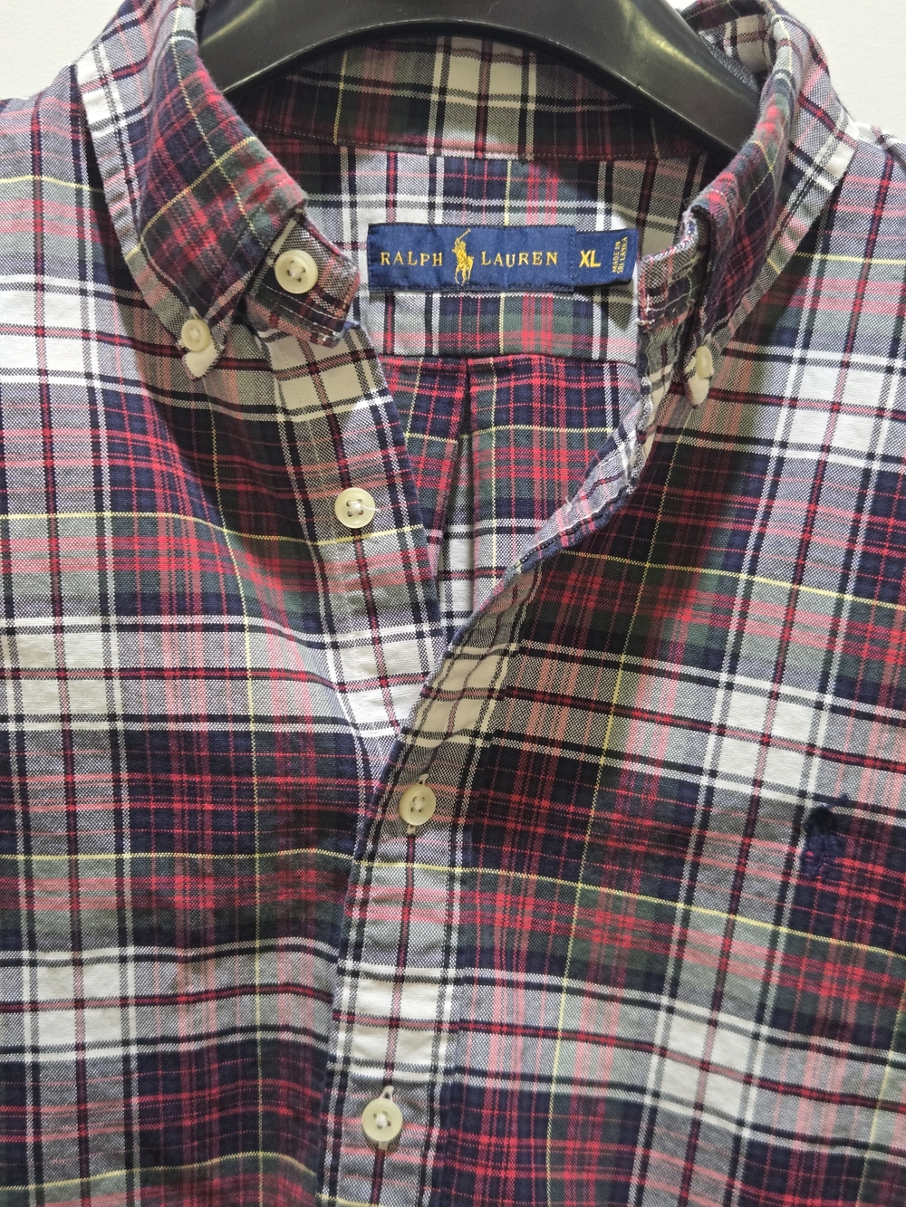 Ralph Lauren Men’s Red Plaid Button-Down Shirt